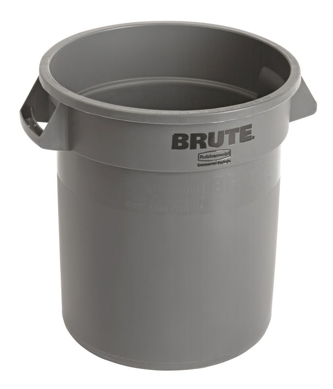 Rubbermaid Brute Afvalbak Rond 379ltr Grijs per stuk