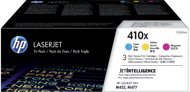 Tonercartridge HP CF252XM 410X 3 kleuren Tonercartridge HP CF252XM 410X 3 kleuren