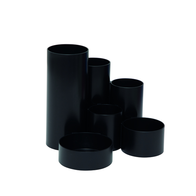 Pennenkoker MAUL tubo 6-vaks Ø150x125mm zwart Pennenkoker MAUL tubo 6-vaks Ø150x125mm zwart