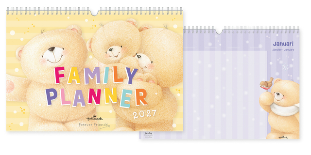 kuschelberen, familie, kalender, teddy, 2027