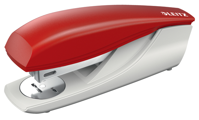 stapler, kantoor, rood, metalen, compact