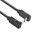 ACT USB 3.0 10Gbps 60W USB Type-C® (haaks boven/beneden) naar USB Type-C® (haaks boven/beneden) kabel, 1 meter