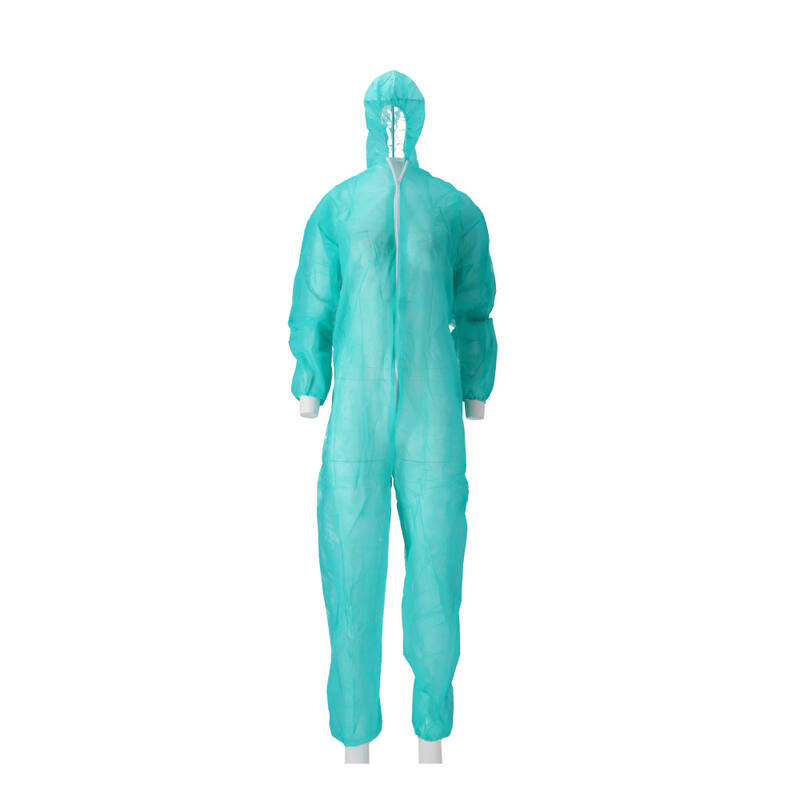 CMT Coverall Non Woven PP Groen Maat XL doos 50 stuks