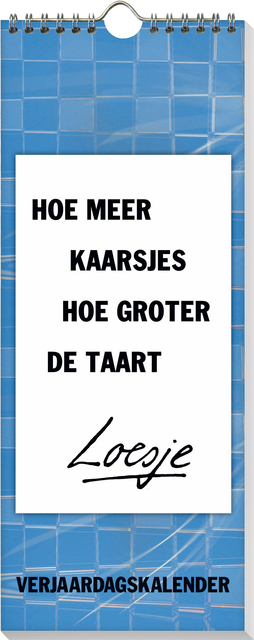 Verjaardagskalender Loesje 6 32x13cm Verjaardagskalender Loesje 6 32x13cm