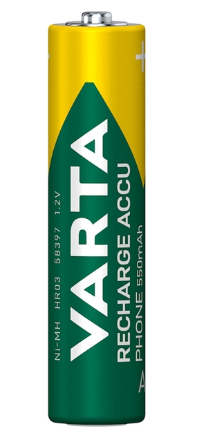 cylindrische batterij, AAA-achtige batterij, 1,2V, Oplaadbaar, NiMH 550mAh