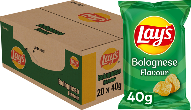 Lay's Chips Bolognese zakje 40 gram Lay's Chips Bolognese zakje 40 gram