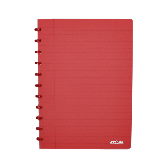 notebook, spiral-bound, red, lined, Atona?