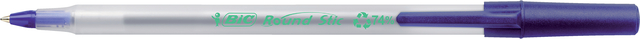 Balpen Bic Ecolutions round stic medium blauw