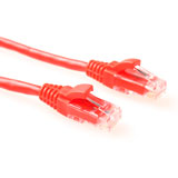 ACT Rode 3 meter U/UTP CAT6 patchkabel component level met RJ45 connectoren