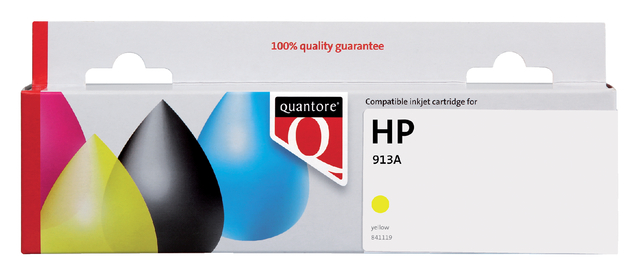 Inktcartridge Quantore alternatief tbv HP F6T79AE 913A geel Inktcartridge Quantore alternatief tbv HP F6T79AE 913A geel