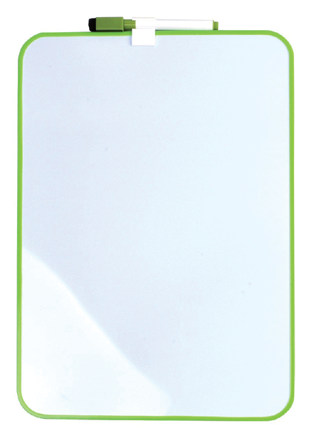 Whiteboard Desq 24x34cm + marker groen profiel Whiteboard Desq 24x34cm + marker groen profiel
