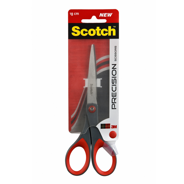 Schaar Scotch 18cm precision rood blister Schaar Scotch 18cm precision rood blister