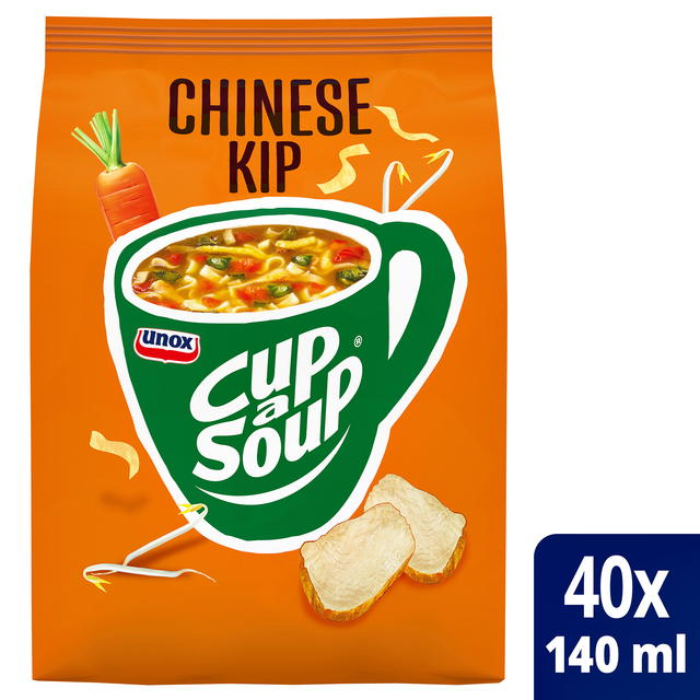 Cup-a-Soup Unox machinezak Chinese kip 140ml Cup-a-Soup Unox machinezak Chinese kip 140ml