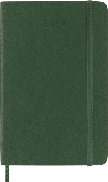 Agenda 2026 Moleskine 12M Planner Weekly 7dagen/1pagina pocket sc myrtle green Agenda 2026 Moleskine 12M Planner Weekly 7dagen/1pagina pocket sc myrtle green