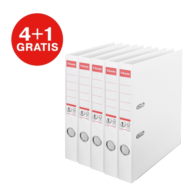 Ordner Esselte No 1 Power PP 50mm wit 5 stuks