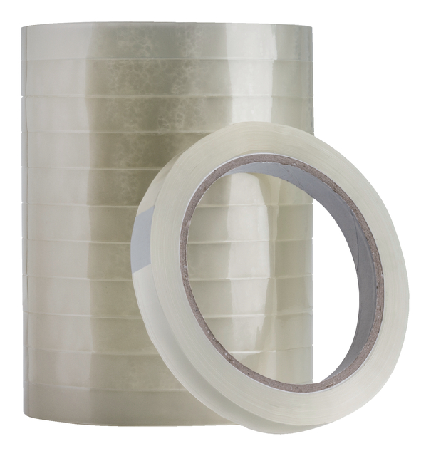 Plakband Quantore 12mmx66m transparant Plakband Quantore 12mmx66m transparant