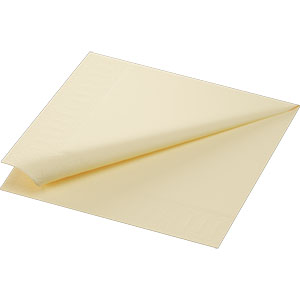 Duni Servet 40x40cm 1_4 vouw 2 lgs Cream doos 10x125 stuks
