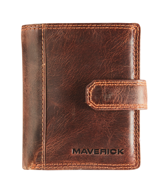 Kaarthouder Maverick The Original super compact RFID leer bruin