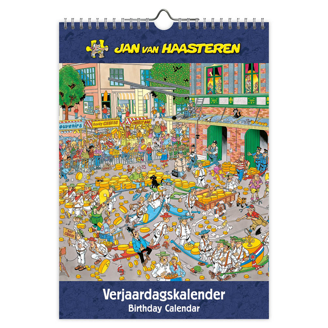 Verjaardagskalender Jan van Haasteren A4 Verjaardagskalender Jan van Haasteren A4