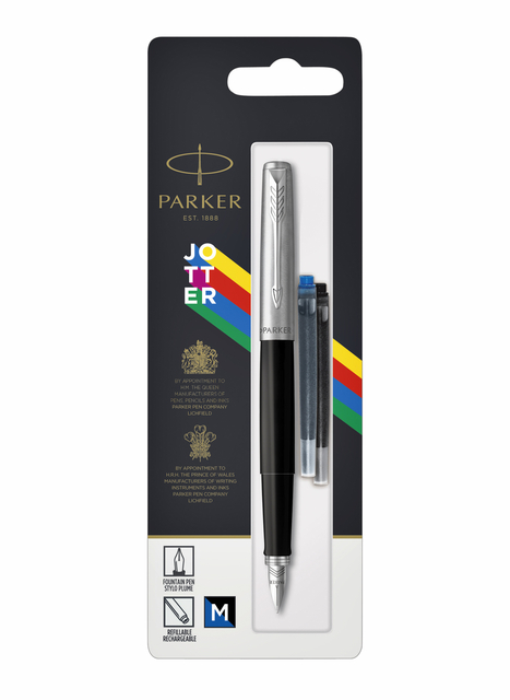 Vulpen Parker Jotter Original CT M zwart blister à 1 stuk Vulpen Parker Jotter Original CT M zwart blister à 1 stuk