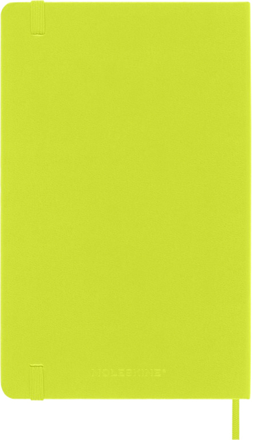Notitieboek Moleskine large 130x210mm lijn hard cover lemon green