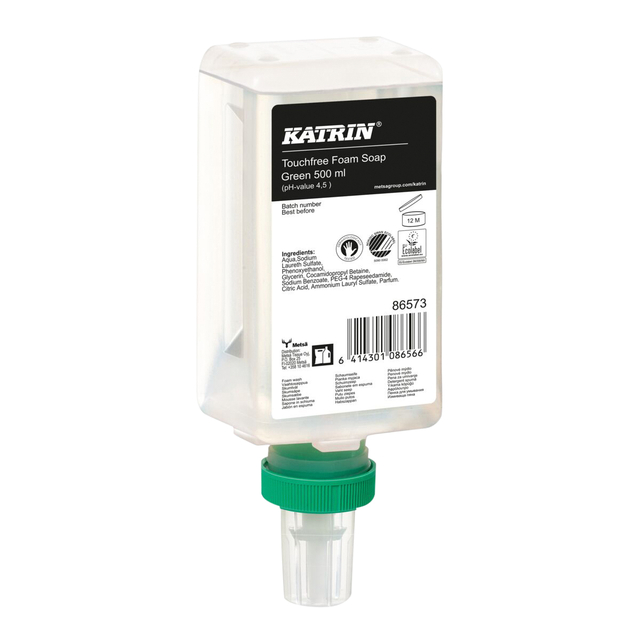 Handzeep Katrin Green schuim touchfree 500ml 86573 Handzeep Katrin Green schuim touchfree 500ml 86573