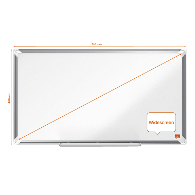 Whiteboard Nobo Premium Plus widescreen 40x71cm emaille