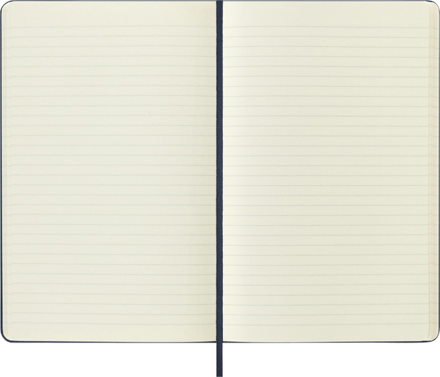 Notitieboek Moleskine large 130X210mm lijn hard cover sapphire blue