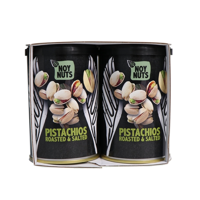 pistachen, gerosterd, gezouten, noten, blik