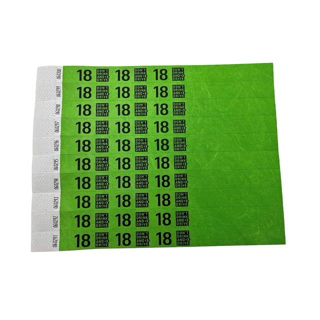 Polsbandje CombiCraft 18+ don’t drink and drive groen 100 stuks Polsbandje CombiCraft 18+ don’t drink and drive groen 100 stuks