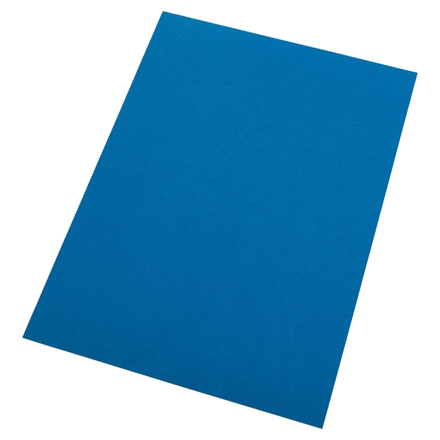Voorblad GBC A4 lederlook met venster blauw 50 stuks