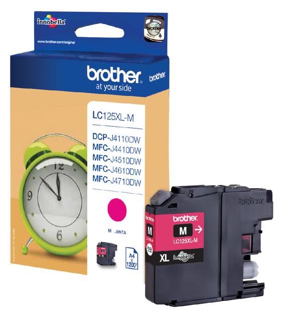 Inktcartridge Brother LC-125XLM rood Inktcartridge Brother LC-125XLM rood