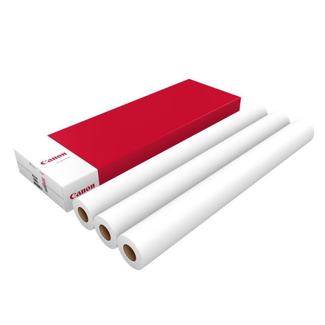 Inkjetpapier Canon 914mmx45m 90gr mat gecoat 3 rollen Inkjetpapier Canon 914mmx45m 90gr mat gecoat 3 rollen