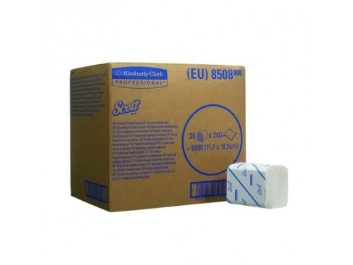 Kimberly Clark SCOTT Toiletpapier Gevouwen wit 36x250