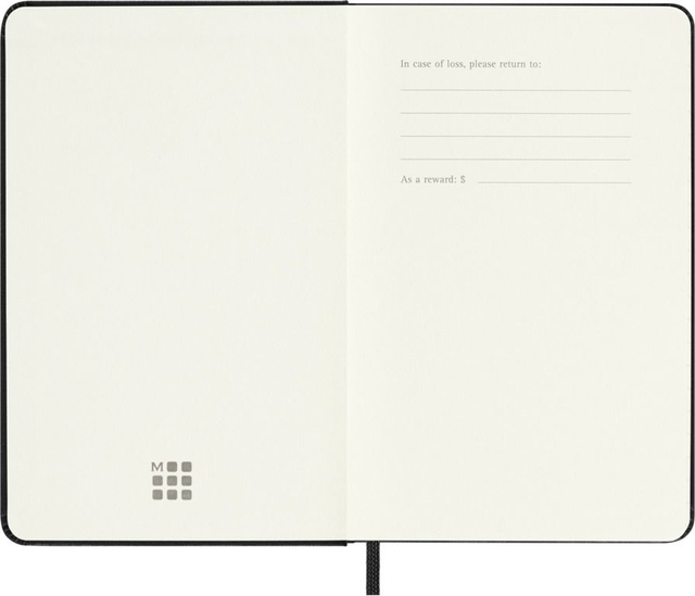 notebook, open notebook, lined notebook, blank page, elastic bookmark