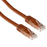 ACT Bruin 5 meter U/UTP CAT6A patchkabels met RJ45 connectoren