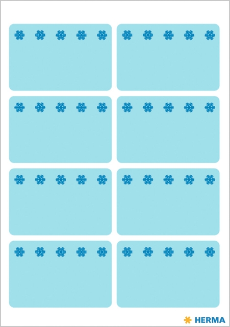 Etiket HERMA 3773 26x40mm diepvries blauw 48stuks