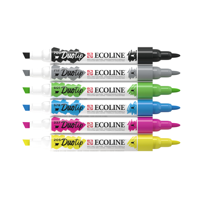 Duotip Talens Ecoline set à 6 stuks basis
