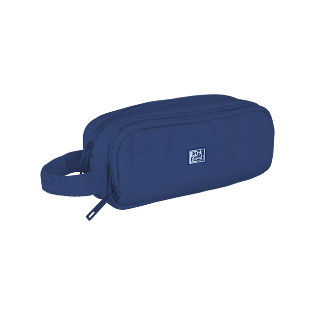 toilettas, koffer, draagtas, blauw, mini-tas