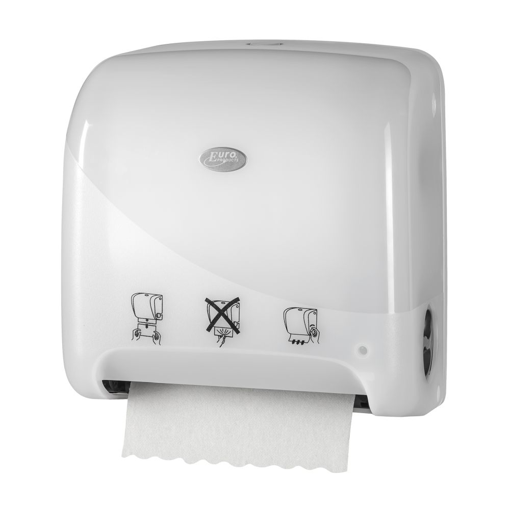 Pearl White Handdoekautomaat Autocut Mini Matic Xl wit