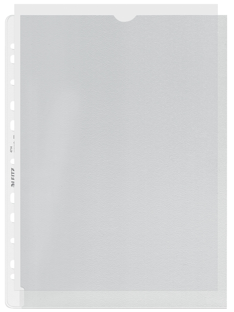 Showtas Leitz Premium links open 0.13mm PP A4 transparant 100 stuks Showtas Leitz Premium links open 0.13mm PP A4 transparant 100 stuks