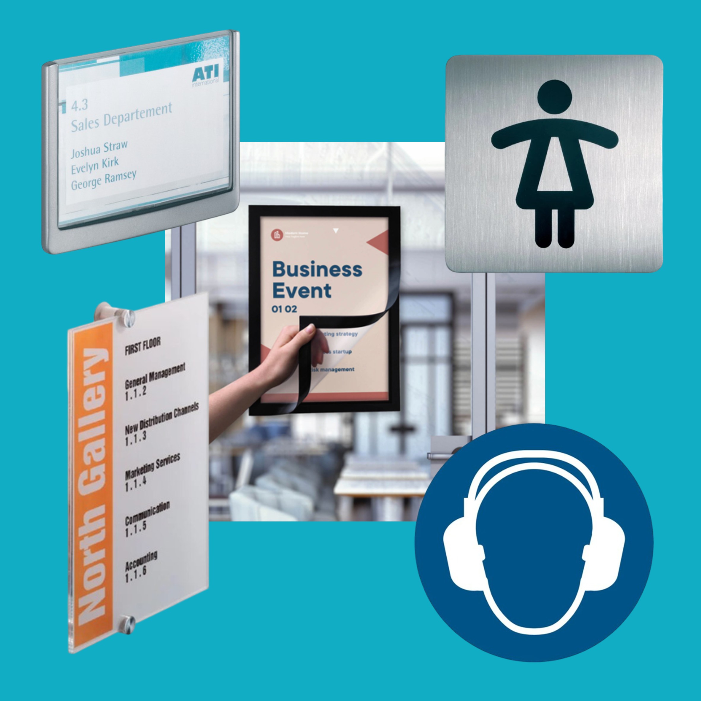 Deurborden en pictogrammen: functionele en stijlvolle signalisatie voor elk bedrijf