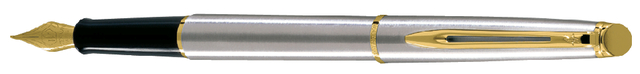 Vulpen Waterman Hémisphère stainless steel GT fijn Vulpen Waterman Hémisphère stainless steel GT fijn