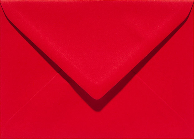Envelop Papicolor EA5 156x220mm rood pak à 6 stuks Envelop Papicolor EA5 156x220mm rood pak à 6 stuks