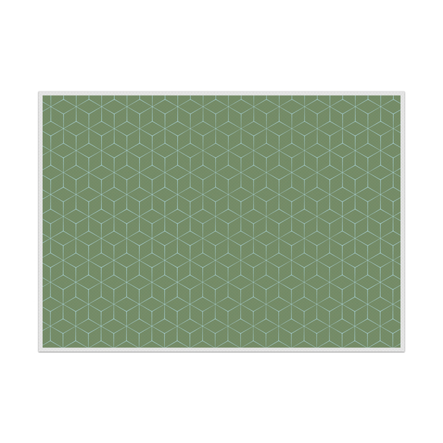 Placemat IEZZY hexagon groen 6 stuks Placemat IEZZY hexagon groen 6 stuks