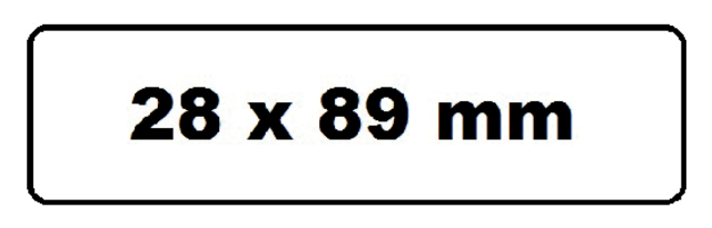 Labeletiket Quantore 99010 28x89mm adres wit 2 rollen
