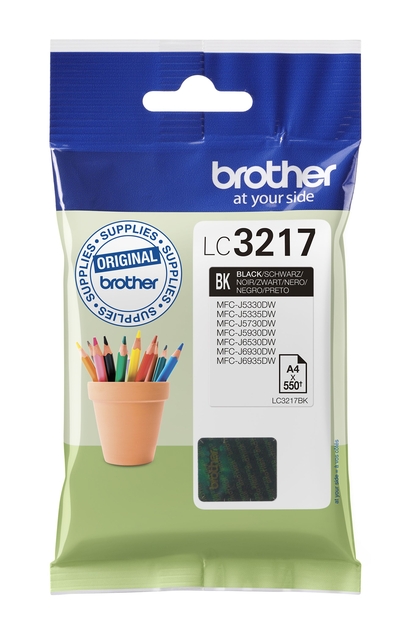 Inktcartridge Brother LC-3217BK zwart Inktcartridge Brother LC-3217BK zwart