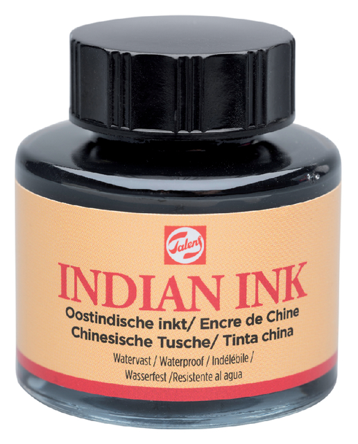 Oost-Indische inkt Talens zwart 30ml Oost-Indische inkt Talens zwart 30ml