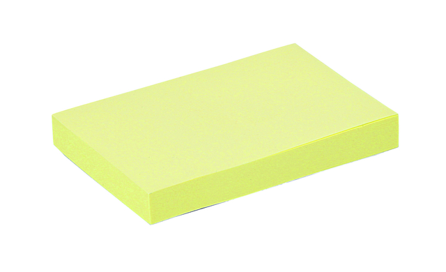 Memoblok Quantore 51x76mm geel 100 vel Memoblok Quantore 51x76mm geel 100 vel