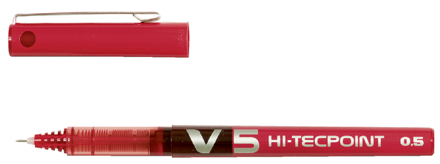 Rollerpen PILOT Hi-Tecpoint V5 fijn rood Rollerpen PILOT Hi-Tecpoint V5 fijn rood